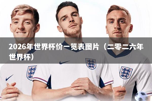 2026年世界杯价一览表图片（二零二六年世界杯）