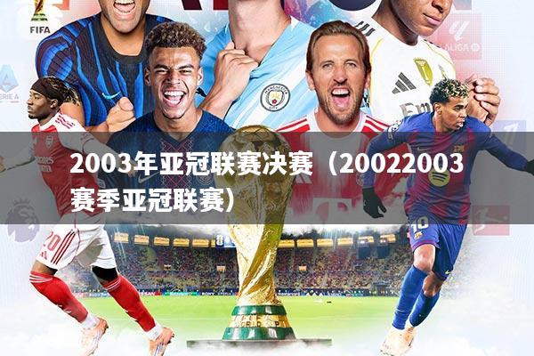 2003年亚冠联赛决赛（20022003赛季亚冠联赛）